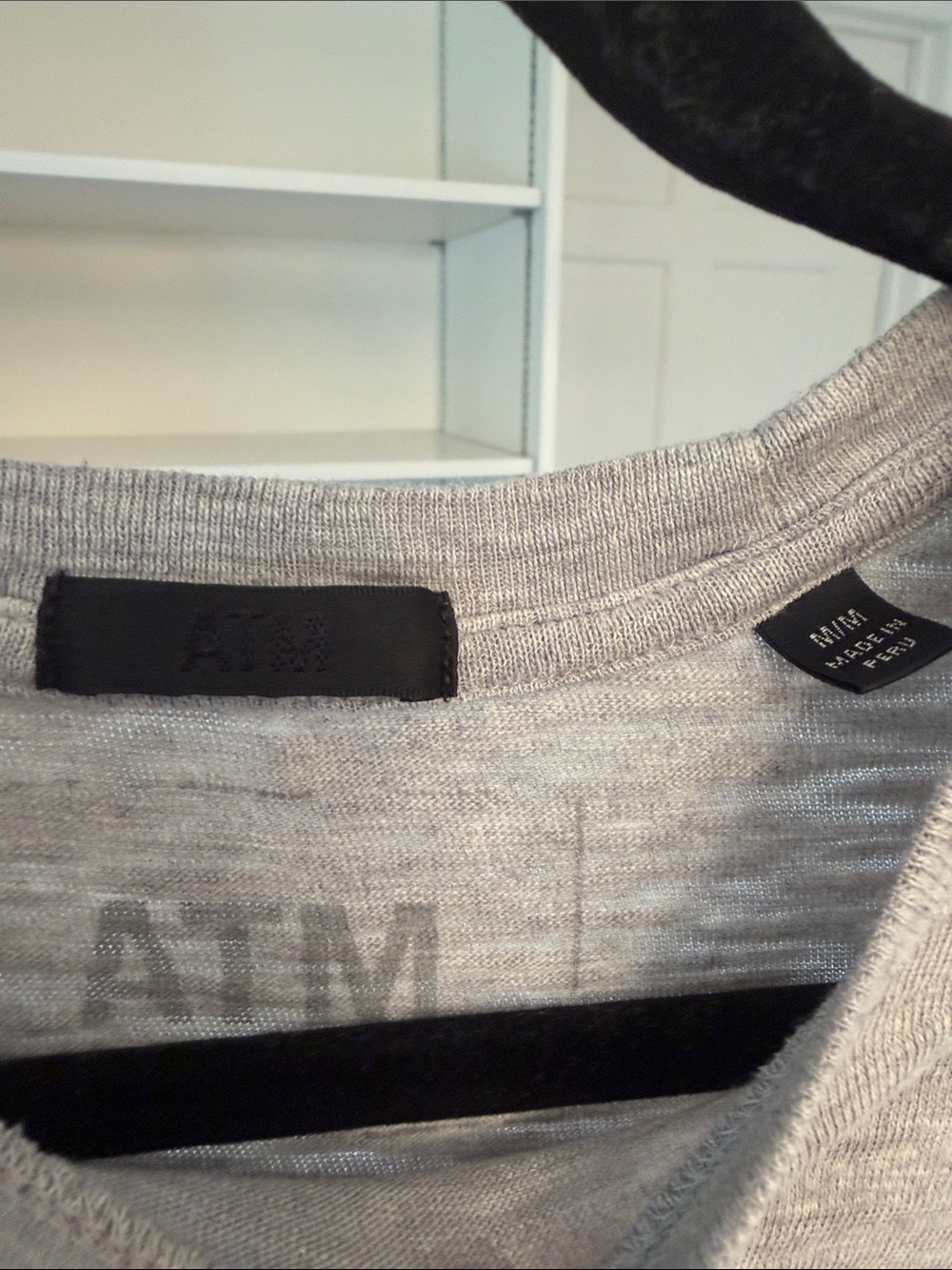 ATM Slub Jersey Schoolboy Crew Neck Tee - Picture 2 of 3